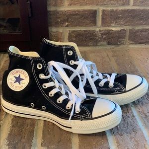 Converse Black High Tops Sneakers